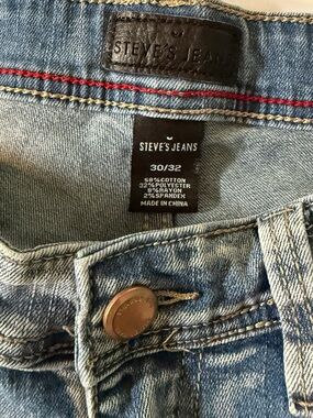 Steve's Jeans Slim Men's Light Blue Denim Jeans - 30/32